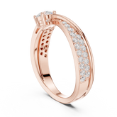 Shimmering Lab-Created Diamond Ring – Fancy Yet Casual